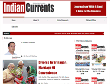 Tablet Screenshot of indiancurrents.org